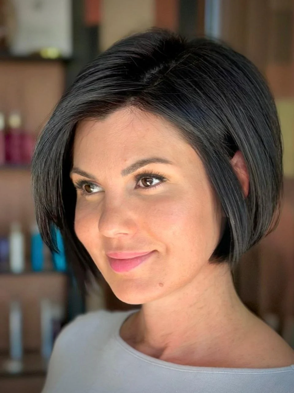 Dark bob haircut from Artem's portfolio