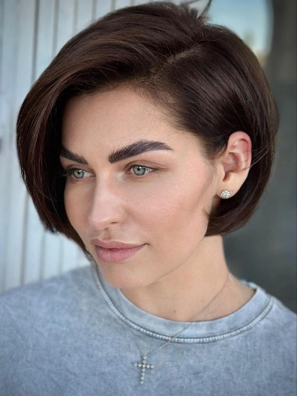 Brunette bob haircut from Artem's portfolio