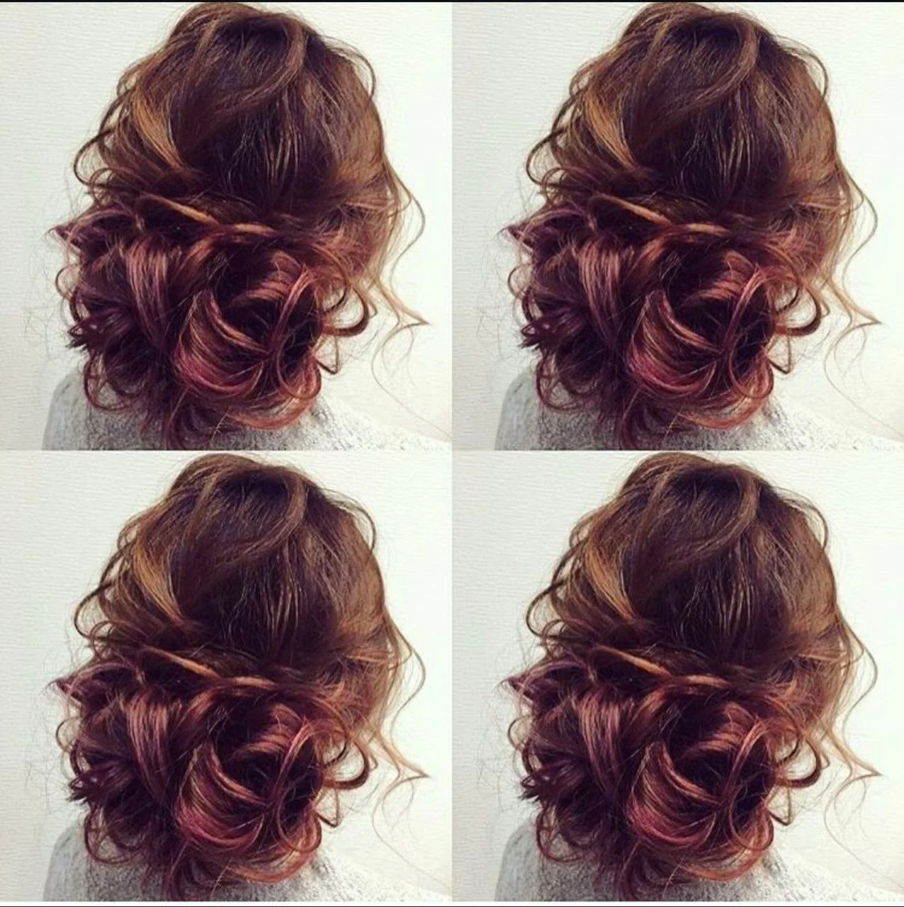 Copper-toned updo from Artem's portfolio